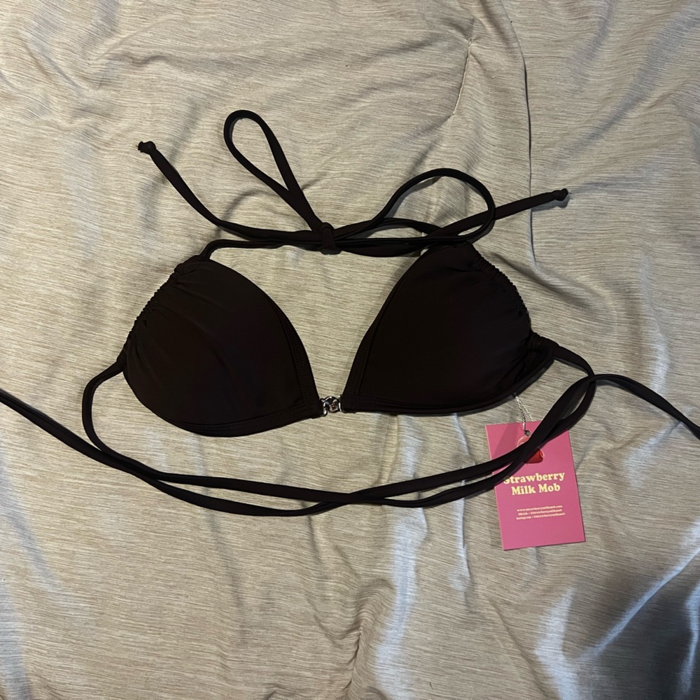 Strawberry Milk Mob Bikini Top
